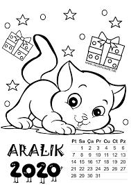 2020 Yaprak Takvim Kalibi Okuloncesitr Preschool Boyama Sayfalari Yilbasi Elisi Boyama Kitaplari