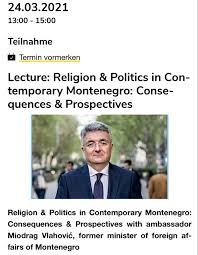 Aleksandar vlahović, ministar za privredu i privatizaciju. Predavanje Na Univerzitetu U Gracu Vlahovic Govori O Religiji I Politici