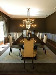 Get free shipping on qualified brown dining room sets or buy online pick up in store today in the furniture department. Brown Formal Dining Room With Mirrored Buffet Table Brown Dining Room Transitional Decor Living Room Dining Room Design
