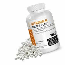 Get more information on proper dosage, safety and side effects of vitamin k. Bronson Vitamin K Triple Play 550mcg Vitamin K1 100 Mcg Vitamin K2 450 Mcg 180 Capsules For Sale Online Ebay