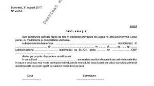 Completând această declarație, părintele se obligă să respecte măsurile de protecție impuse, să. Model Declaratie Mai Multe Contracte De Munca Aatt