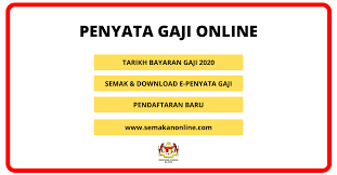 To view payslip online, follow the steps mentioned below. Penyata Gaji Online Semakan Slip E Penyata Gaji 2020