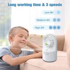 By generating tiny droplets of water, these fans literally draw the heat away as they evaporate. Buy Aasonida Table Misting Fan Usb Rechargeable Personal Cooling Mister Fan With 300ml Large Water Tank And 7 Colorful Nightlight Water Spray Mist Fan For Camping Outdoors Office Online In Italy B093k61nwg