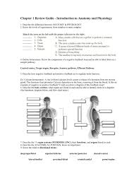 Anatomy Review Guide Unit1