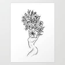 Gojo emerged out of nowhere complaining. Floral Head By Din Don Art Print By Andrea Din Don Society6