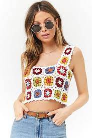 These nine advanced crochet patterns aren't for beginners. Floral Crochet Crop Top Crochet Crop Top Crochet Top Outfit Crochet Fashion