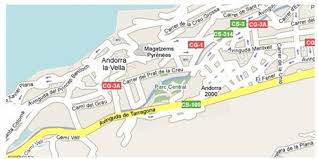 Mapa de andorra, oficialmente principado de andorra (en catalán, principat d'andorra) fuente Hotel Zenit Diplomatic Maps