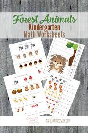 Forest Animals Kindergarten Math Worksheets Kindergarten Math Worksheets Kindergarten Math Forest Kindergarten