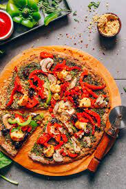 Vegan Cauliflower Pizza Crust Minimalist Baker Recipes Recipe Vegan Cauliflower Pizza Crust Vegan Cauliflower Cauliflower Pizza