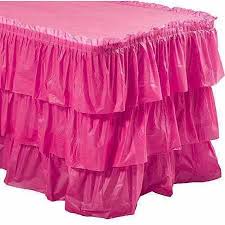 3 Tier Ruffled Table Skirt White Walmart Com Table Skirt Diy Table Skirts Skirts