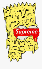 This clipart image is transparent backgroud and png format. Transparent Bart Simpson Png Supreme Simpsons Free Transparent Clipart Clipartkey