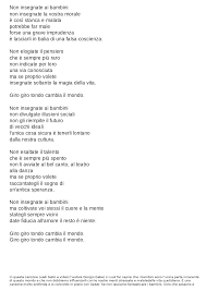 Non insegnate ai bambini | Appunti di Italiano | Docsity