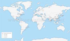 Atlanta In World Map Map Of The Largest Cities In The World