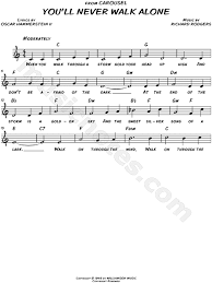 On february 17, 2014 posted in featured,. You Ll Never Walk Alone From Carousel Sheet Music Leadsheet In C Major Download Print Sku Mn0152332