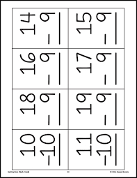 2) printable subtraction flash cards. Subtraction Flash Cards Image 4 Warm Hearts Publishing
