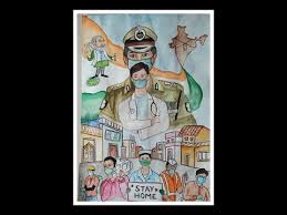 Corona Warriors Drawing Drawing Competition Watercolor Youtube Drawing Competition Warrior Drawing Poster Drawing