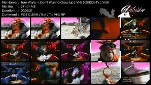 Sd Tom Waits I Don T Wanna Grow Up 1992 Vhs Source Tv
