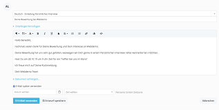 Bewerbungen werden heute immer öfter online versendet. Erstellen Von E Mail Vorlagen Personio