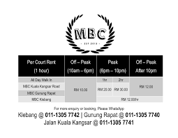 Taman cemerlang rapat, ipoh, perak. Welcome Back Our Court Booking Master Badminton Club Facebook