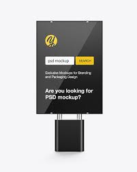 Citylight Poster Board Mockup In Indoor Advertising Mockups On Yellow Images Object Mockups Mockup Free Psd Mockup Psd Psd