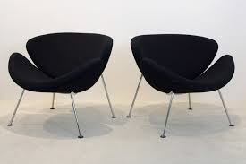 Free delivery and returns on ebay plus items for plus members. Pair Of Artifort F437 Orange Slice Chairs By Pierre Paulin Design Addict Lounge Easy Chairs