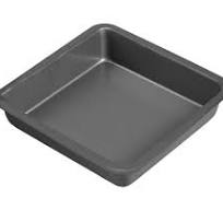 Silver Non-Stick Bakeware Square Cake Pan, 8x8x2 Inch