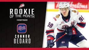 L'attaquant de 15 ans connor bedard a inscrit un tour du chapeau dans la victoire du canada en 1/2 finale du mondial u18 contre la suède. Whl With 19 Points In 10 Games Forward Connor Bedard Of The Regina Pats Hockey Club Is Your Whl Rookie Of The Month For February March Details Bit Ly Cb98wr Facebook