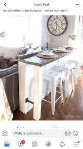 Turn Divider Half Wall Into Breakfast Homework Bar Half Wall Room Divider Sunken Living Room Living Room Kitchen