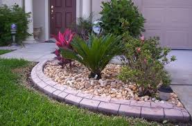 Rock Flower Bed Borders For Front Yard 890 585 Landscaping With Rocks Rock Flower Beds Garden Edging