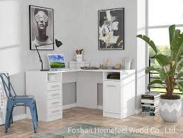 Matching writing desk, corner table, printer stand, file cabinet, and bookshelf available assembly required; China Wooden Furniture Kids Study Desk Corner Computer Table Hf Wf201027 China Computer Table Corner Computer Table