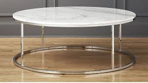 Smart Large Round Marble Top Coffee Table Cb2 900 Height 17 25 Diameter 47 25 Marble Top Coffee Table Marble Coffee Table Coffee Table