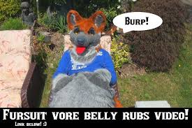 Fursuit vore belly rubbings~ (Link) by ZackFox101 -- Fur Affinity [dot] net