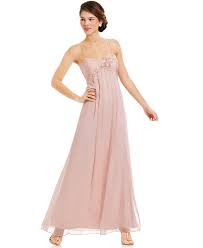 Adrianna Papell Sleeveless Floral Applique Gown Dresses Women Macy S Latest Bridesmaid Dresses Formal Dresses For Women Junior Bridesmaid Dresses