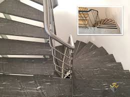 Prüfen sie den zuschnitt (toleranzen: Treppenhaus Neu Gestalten Holz Raus Stein Leichtbaustufen Rein Alte Terrazzotreppe Bleibt Werthebach Natur Steintreppen Fliesentreppe Treppenrenovierung