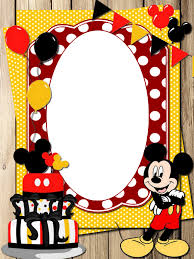 View all images at molduras psd folder. Birthday Frame Png Mickey Craft Birthday Scrapbook Birthday Frames