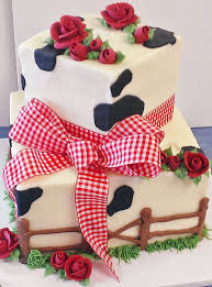 Black And White Checkered Cake Ribbon Country Cow Print Black Or Brown On White With Red Roses And Check Ribbon Available In Blue Green Or Pu Cow Cakes Birthday Sheet Cakes Themed Wedding Cakes