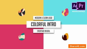 It features 7 awesome titles and 18 placeholder timelines that allow you to easily add images or videos. Videohive Modern Clean Logo Colorful Intro Premiere Pro Free After Effects Templates After Effects Intro Template Shareae