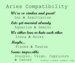 Aries is impulsive and always jumps in head first, whereas cancer likes to think things through before acting. Within The Zodiac Aries Compatibility