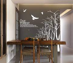 If you're looking to refresh your dining room wall decor, check out these nifty, pretty and practical ideas. Love Forest Wall Sticker For Dining Room Tree Branch Wall Decal Winter Tree Wall Decals Large Wood Tree B Wall Decor Quotes Dining Room Walls Dining Room Decal