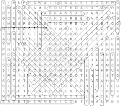 Jamie grill / getty images an element word search is a fun way to learn how to spell the names o. Usa States Solution Word Search Puzzle