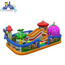 Just like at home, trampoline park games and trampoline beach games for kids are just as much fun. China Lilytoys Big Inflatable Amusement Park Trampoline Park Fun City Bouncer Games For Kids Photos Pictures Made In China Com