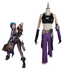 Anime Game Jinx Cosplay Costume LooooL Jinxx Arcane Cos Suits Uniform Wig  Outfits Sexy Women Halloween Party Carnival Suit New - AliExpress