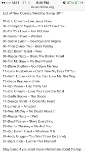 Best Wedding Songs Country Wedding Songs Wedding Song List Wedding Songs