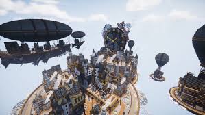 Lots of stuff needs to be built yet t t for more seriously. The Player Built An Unusual City In Minecraft In A Steampunk Setting