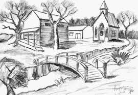 Beautiful Scenery Skecht Nature Wallpapers Jpg 480 333 Drawing Scenery Landscape Sketch Beautiful Pencil Drawings