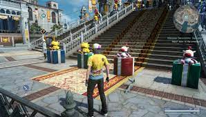 The whistles and resulting bangs of fireworks being launched into the sky could be heard by many that were in altissia for the celebration of the moogle chocobo carnival. Final Fantasy Xv Decoration Quests At Moogle Chocobo Carnival