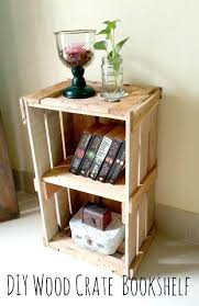 I Turned This Crate In To A Bedside Table Home Decor Crate Crate Bookshelf Diy Furniture