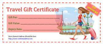 This will literally mean giving the world to the one you love. Printable Travel Voucher Template Free Besttravels Org