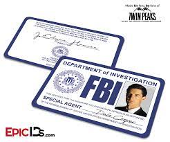 Maybe you would like to learn more about one of these? Special Agent Twin Peaks Fbi Cosplay Id Card Dale Cooper Epic Ids