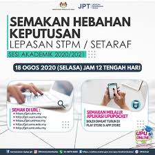 Online upgrading self assessment for private higher education. Upu Results For Stpm Setaraf To Be Released On 18 Aug